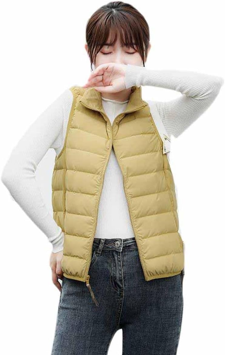 [lsjdln] ライトダウンベスト レディース メンズ ダウンベスト ショート アウター トップス インナーダウン ライトダウン