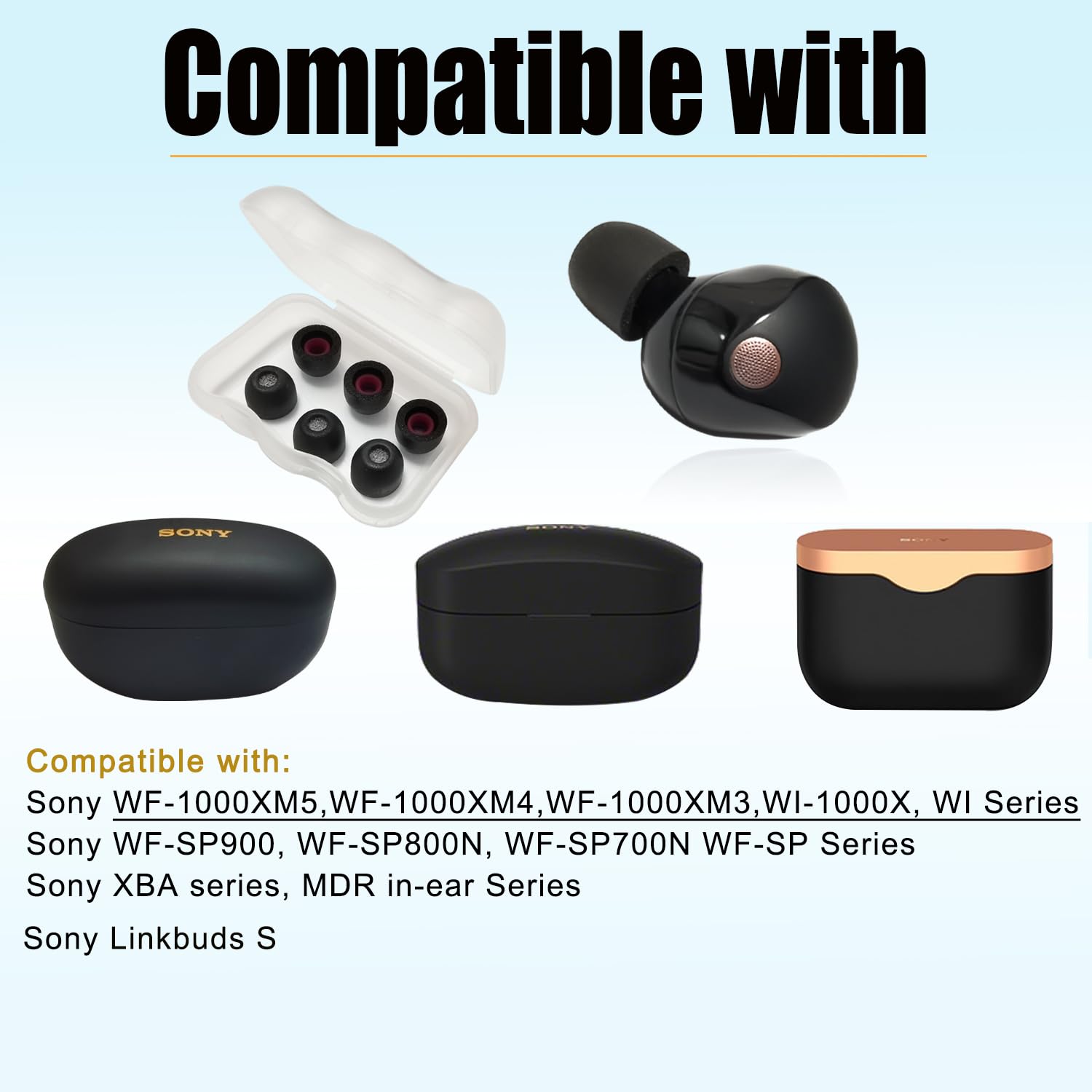Amazon | Sony WF-1000XM5用低反発素材チップ WF-1000XM5 WF-1000XM4