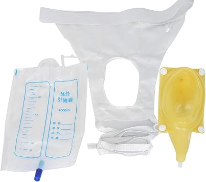 McGuire Style Reuseable Male Urinal Pee Holder Bag Test Bladder Aid Bathroom XT for Urinary Incontinen Daily Care 1 Set