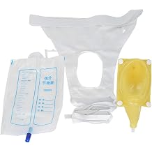 Reuseable Female Urinal Pee Holder Bag Collector for Urinary Incontinen Daily Care 2 Set