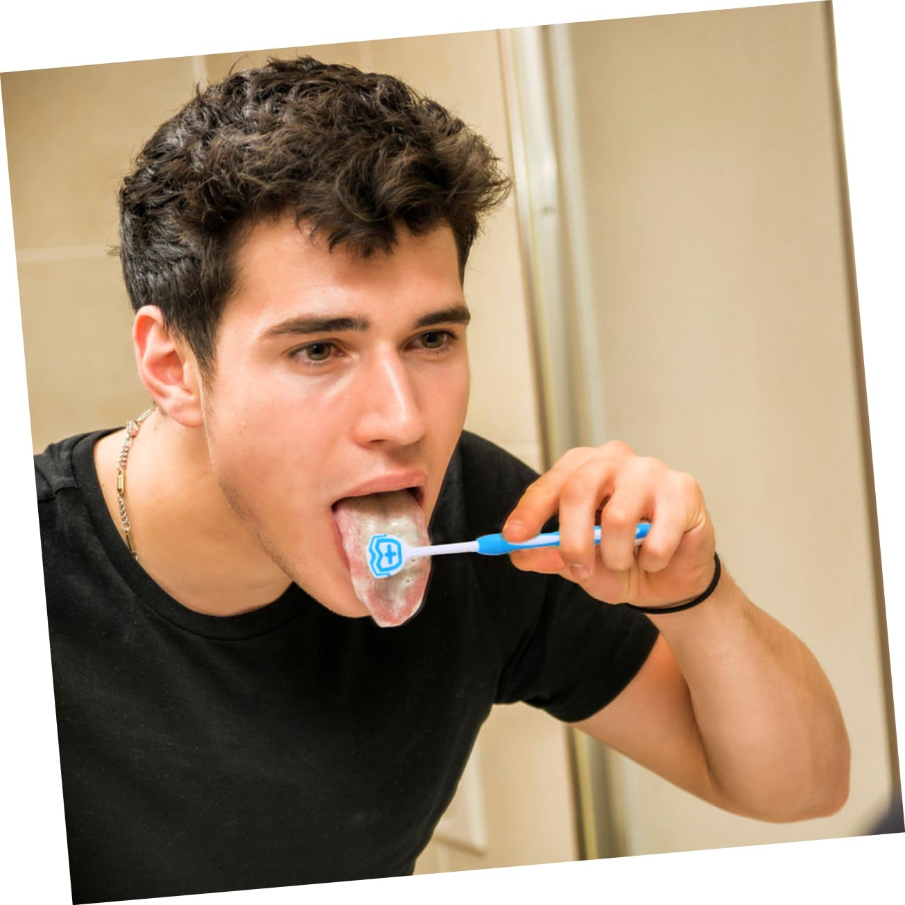 Healvian 12pezzi Raschietti Per Lingua Inossidabile Strumenti Per Pulizia Della Lingua Per Adulti Rimuove Residui e Alitosi Pratico e Durevole Colori e Arancione