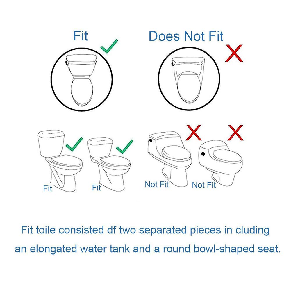 Baño no eléctrico Asiento de Inodoro Bidet Autolimpiante Boquilla Doble Kit de bidé de pulverización de Agua fría y Caliente Higiene Personal Lavado de Mujeres