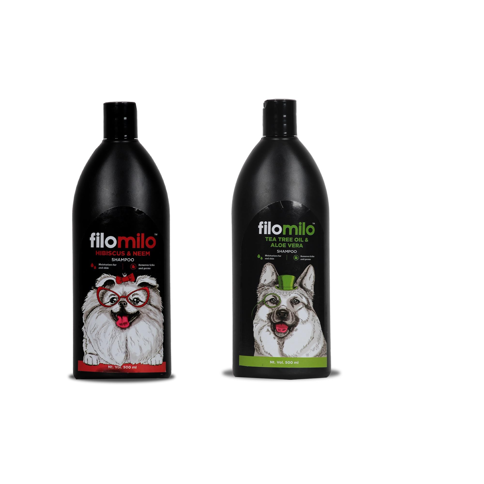 filomilo – Pet Shampoo Aloe Vera with Tea Tree Shampoo & Hibiscus with Neem Shampoo Combo | Dog shampoo/Cat shampoo | Medicated Dog Shampoo | Suitable for All Dogs/Cats - 500 ml (B0CTHSPYXB) Amazon Price History, Amazon Price Tracker