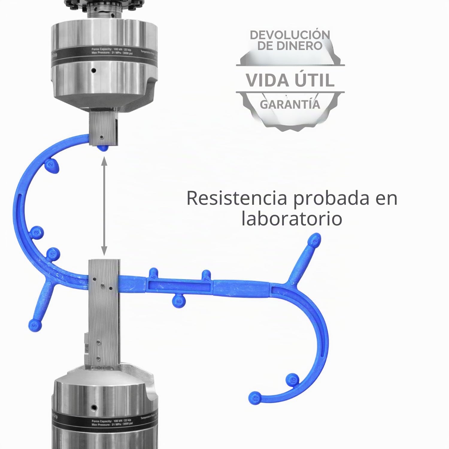 Body Back Buddy Masajeador de Espalda con Póster Instructivo, Masajeador de Punto Gatillo (Azul)
