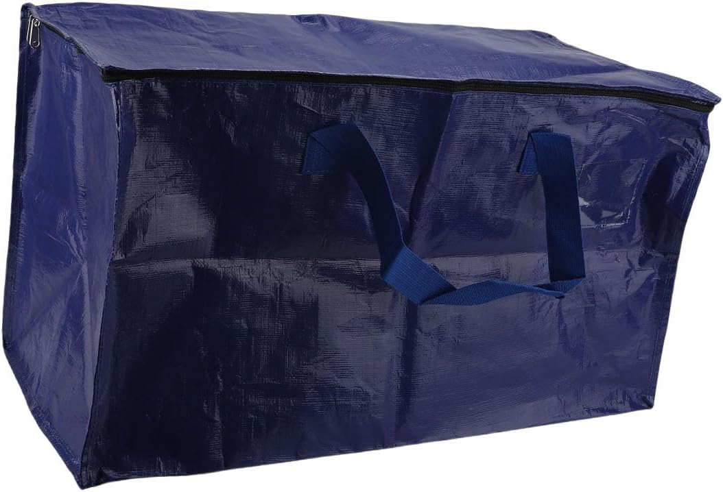 Moving Bag, PE Material Storage Bag, Robust Zips with Built in Label, Ideal for Quilts, Clothing, Bedding & Daily Necessities (Grey 69x36x35cm / 27.2x14.2x13.8in)