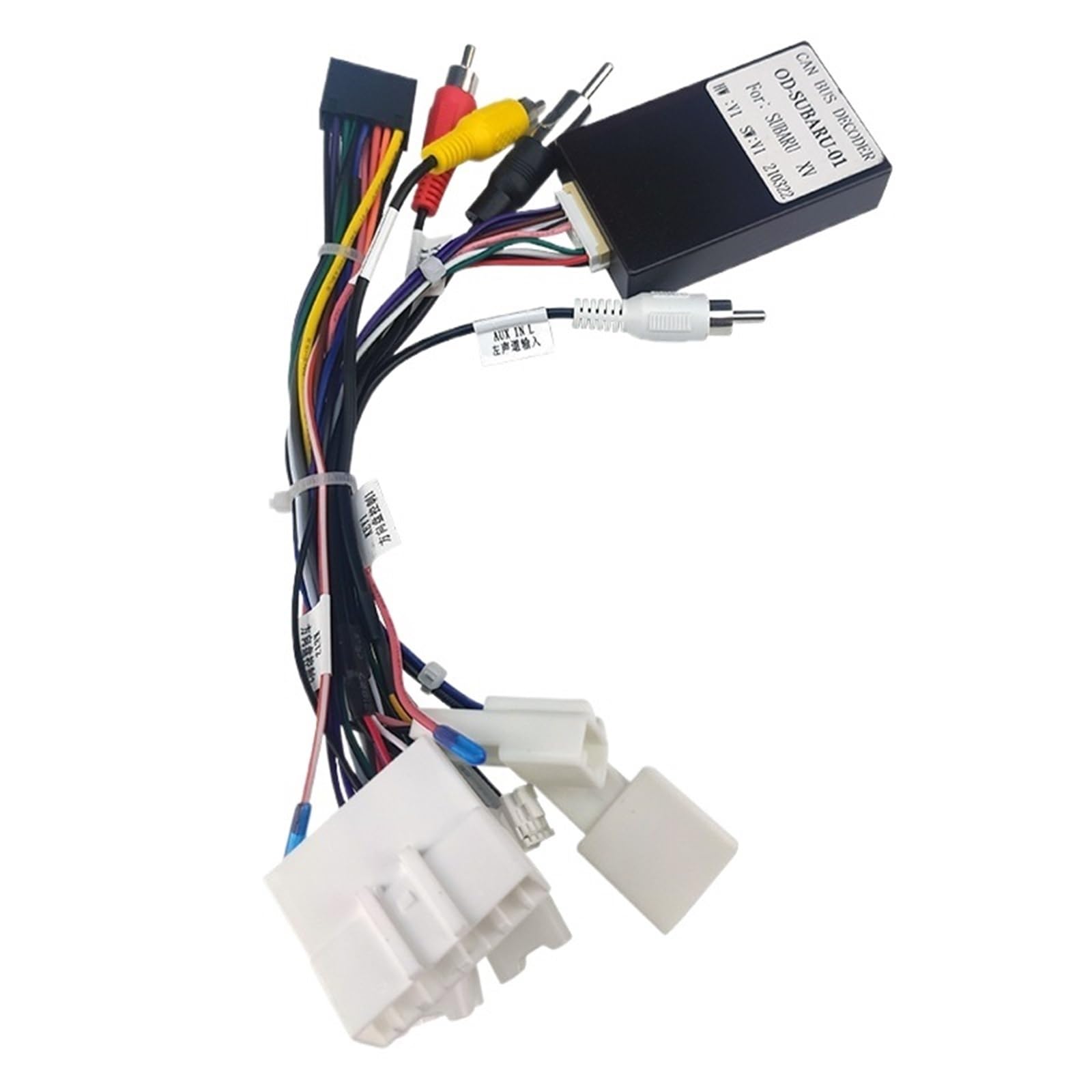 Arnés de cableado estéreo para Radio de Coche, Cable Canbus Android de 16 Pines para Subaru, Forester 2015-2020, XV Crosstrek Legacy Outback