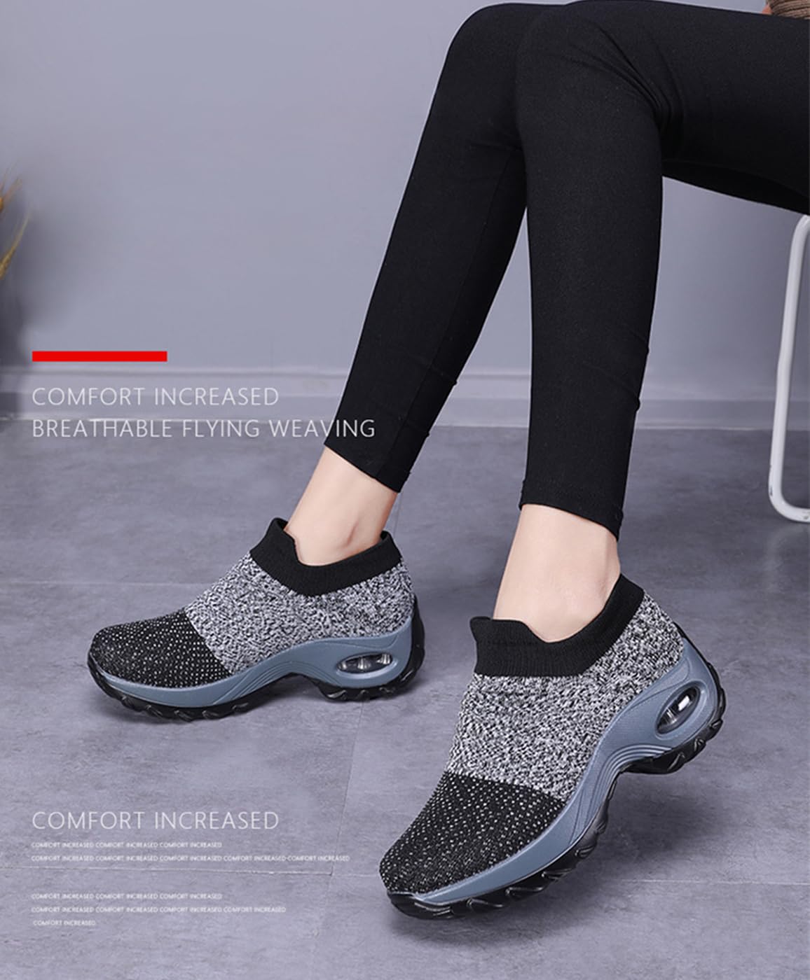 Zapatos Deportivas Mujer Trabajo Zapatillas Mesh Transpirable Ligero Correr Gimnasio Sneakers