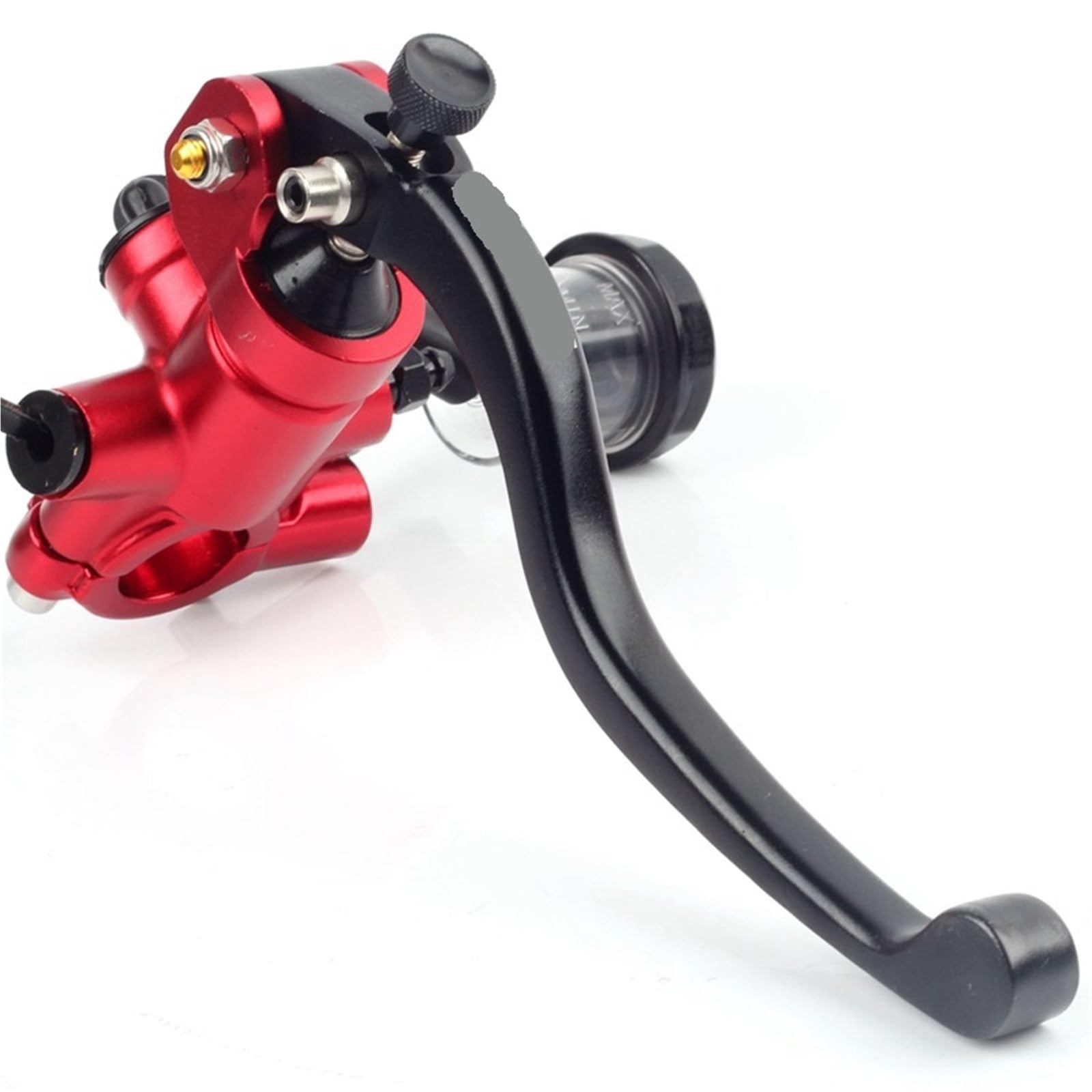 Motocykl dźwignia hamulca Pasuje do Yamaha pasuje Kawasaki motocykla Suzuki sprzęgło hamulcowe skutera PX1 dźwignia pompy hamulcowej promieniowa 17.5mm(Black Right)