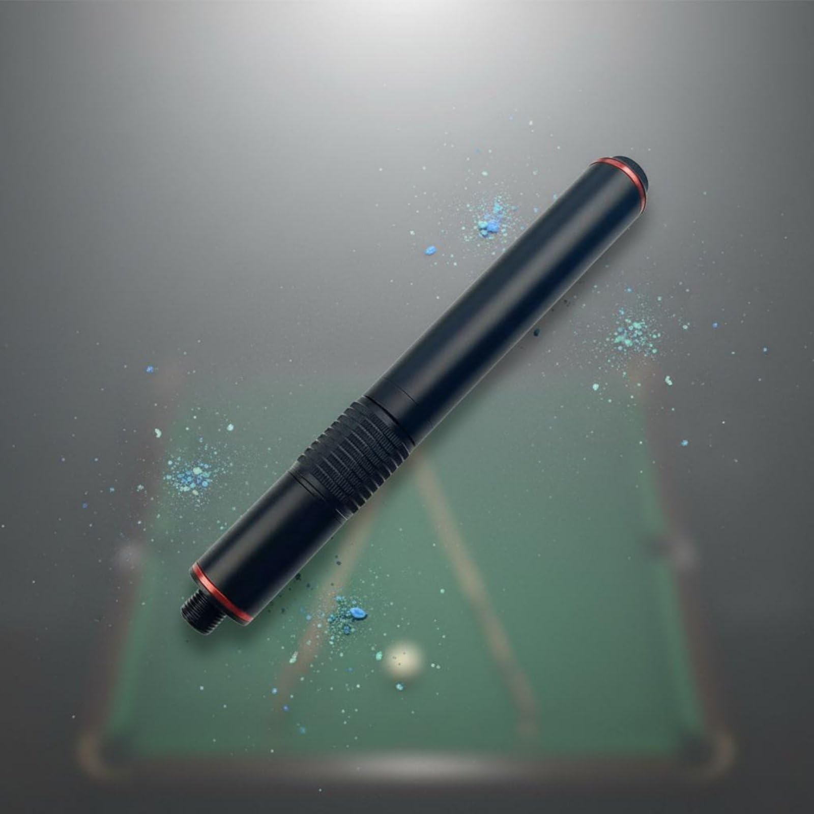 Mango de Taco de Billar de Aluminio con, Negro, Extensor De Taco De Billar De Aluminio Telescópico De Rotación Externa para Taco Universal, 240-340mm