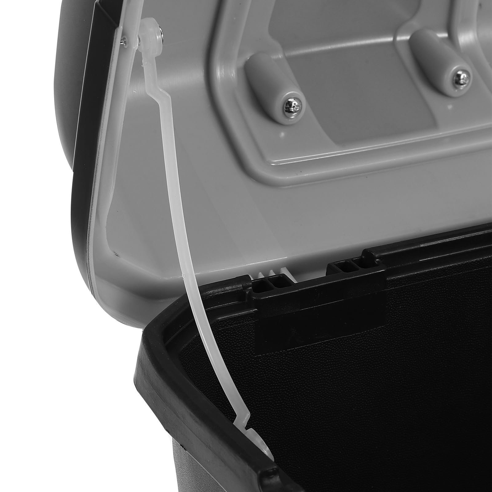 Coffre pour Scooter Grosse Capacité en Abs et Métal, Top Case Arrière Verrouillable, Installation Facile, Rangement pour Moto et Cyclomoteur