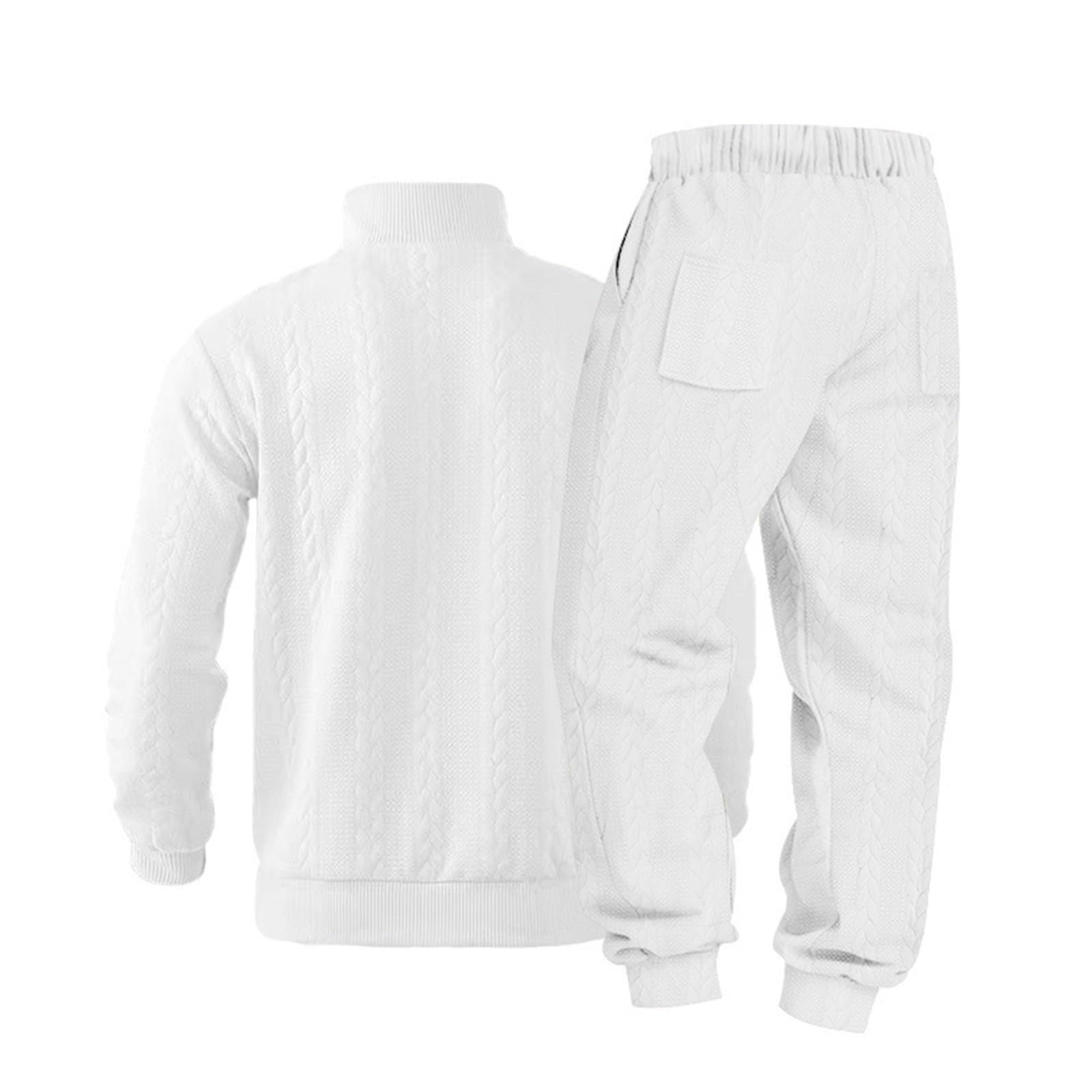 Conjunto de chándal para hombre con cuello alto, sudadera y