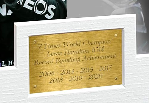 Miniatura 2 de Kitbags & Lockers Edición de celebración del campeón del mundo con impresión A3+, firmado por Lewis Hamilton, Mercedes-AMG Petronas, marco de fotos