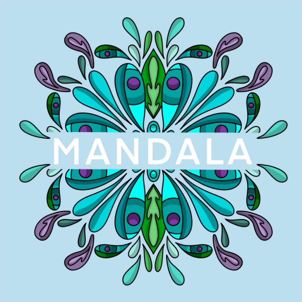 Therapeutic mandala colouring book: Therapeutic and stress-relieving mandala colouring pages with unique geometric mandala designs