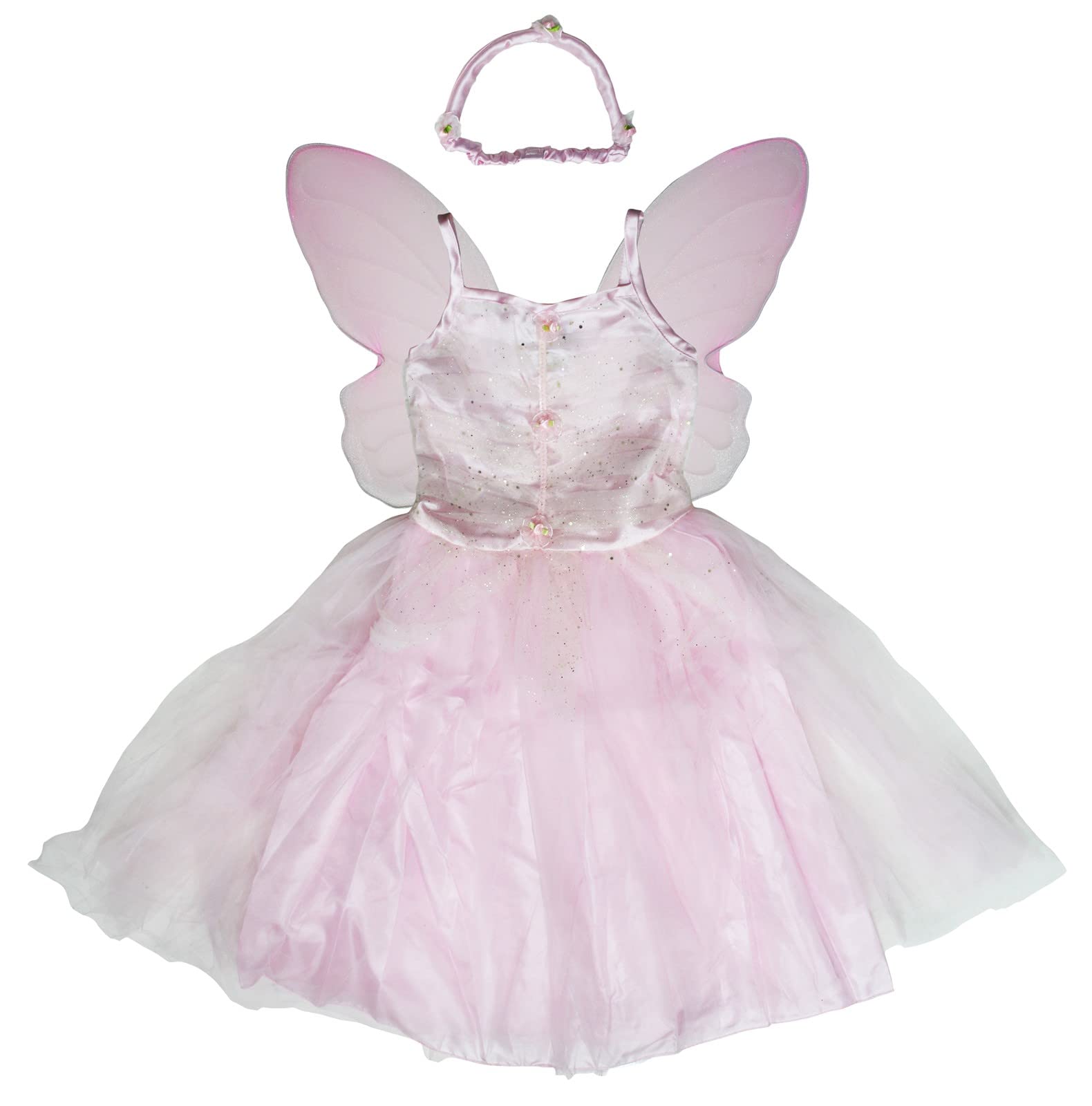 Costume da fata 1-10 anni (rosa, 8-10 anni)