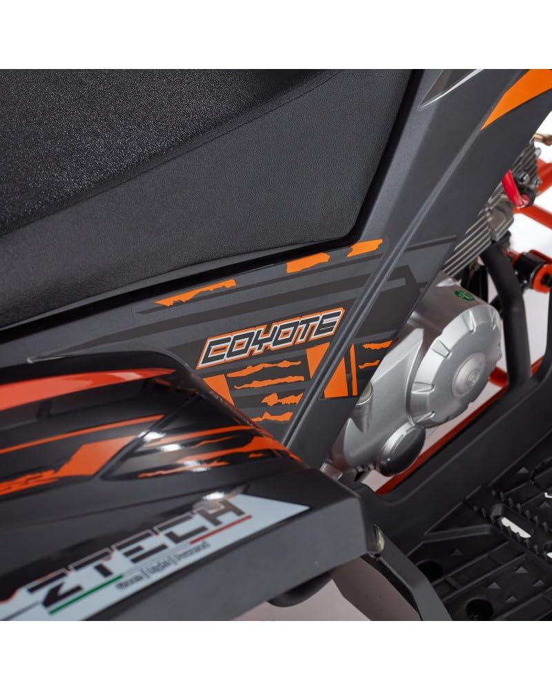 T-MOTO - Maxi Quad Adulti SportMaxx 125cc - Mezzo per Ragazzi e Adulti, Quad a Benzina 4 Tempi uso Off Road, Semi Automatico + Retro (Nero)