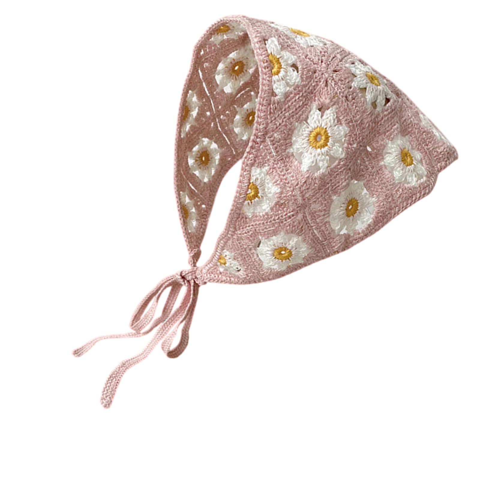 6er Set Blumen Kopftücher - Leichte Chiffon Tücher | Boho Style Damen