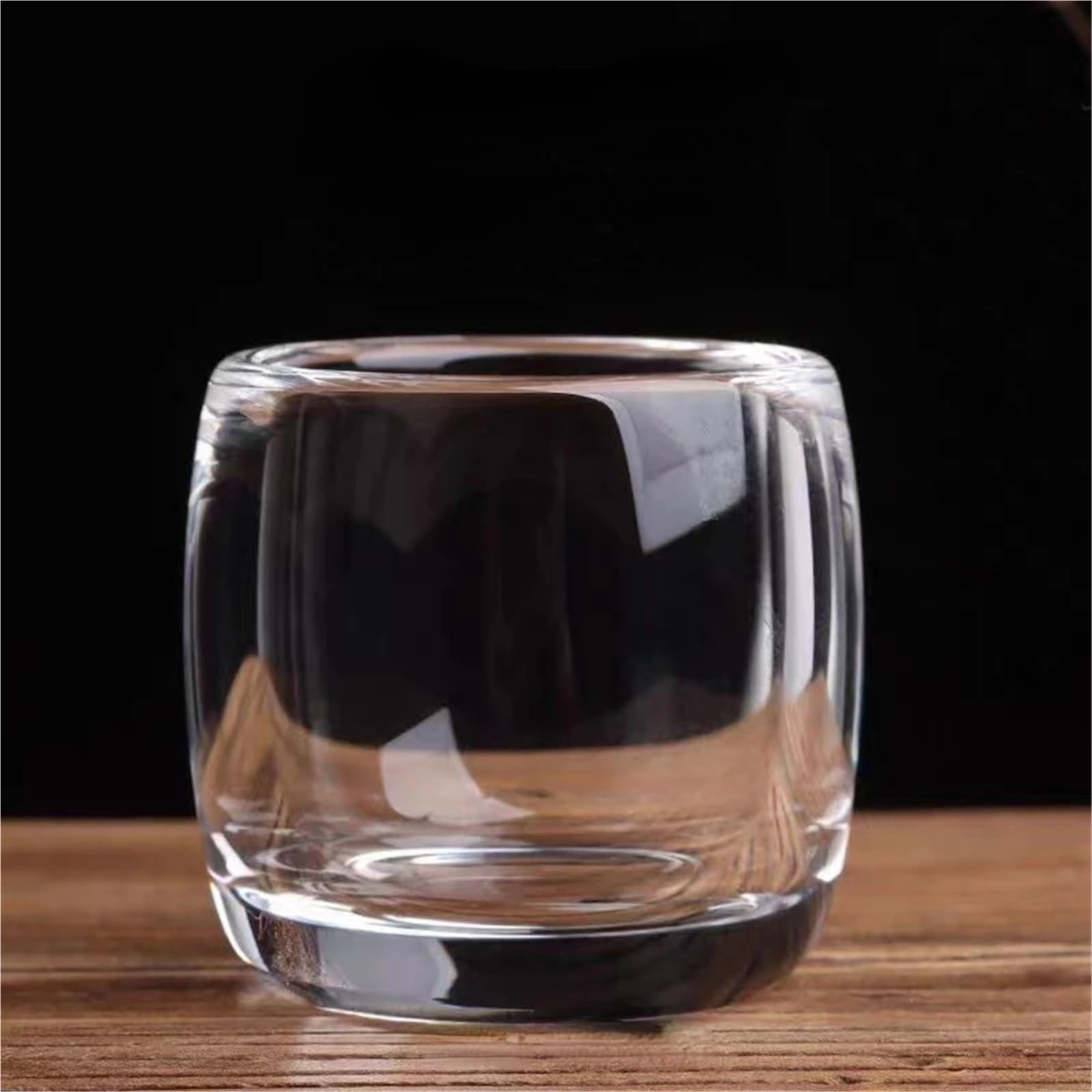 Kristallgläser 80 ml Kristall Glas Tee Tasse Verdickt Wein Tasse Transparent Master Tasse Einzelnen Tee-Set Glas Tassen Geschenke for Hochzeit(2pcs)
