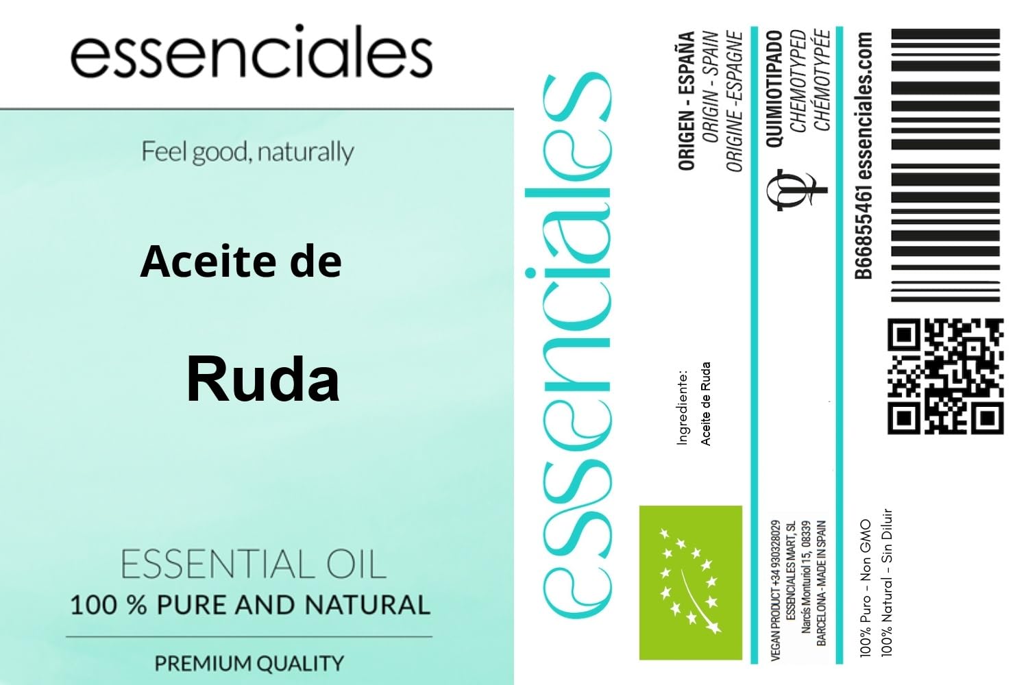 Essenciales - Ätherisches Rutaöl, 100% rein und natürlich, 100 ml | Ruta Graveolens ätherisches Öl