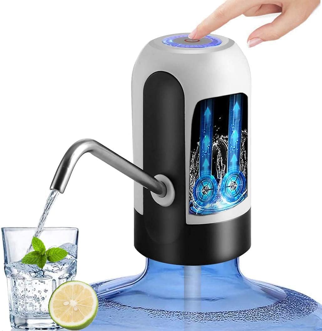 Automatic Drinking Water Bottle Pump || Electric Water Dispenser - for 20 Liter Bottle Can || Smart USB Rechargeable || Portable Water Dispenser|| White & Black. (B0DH2MXJLD) Amazon Price History, Amazon Price Tracker