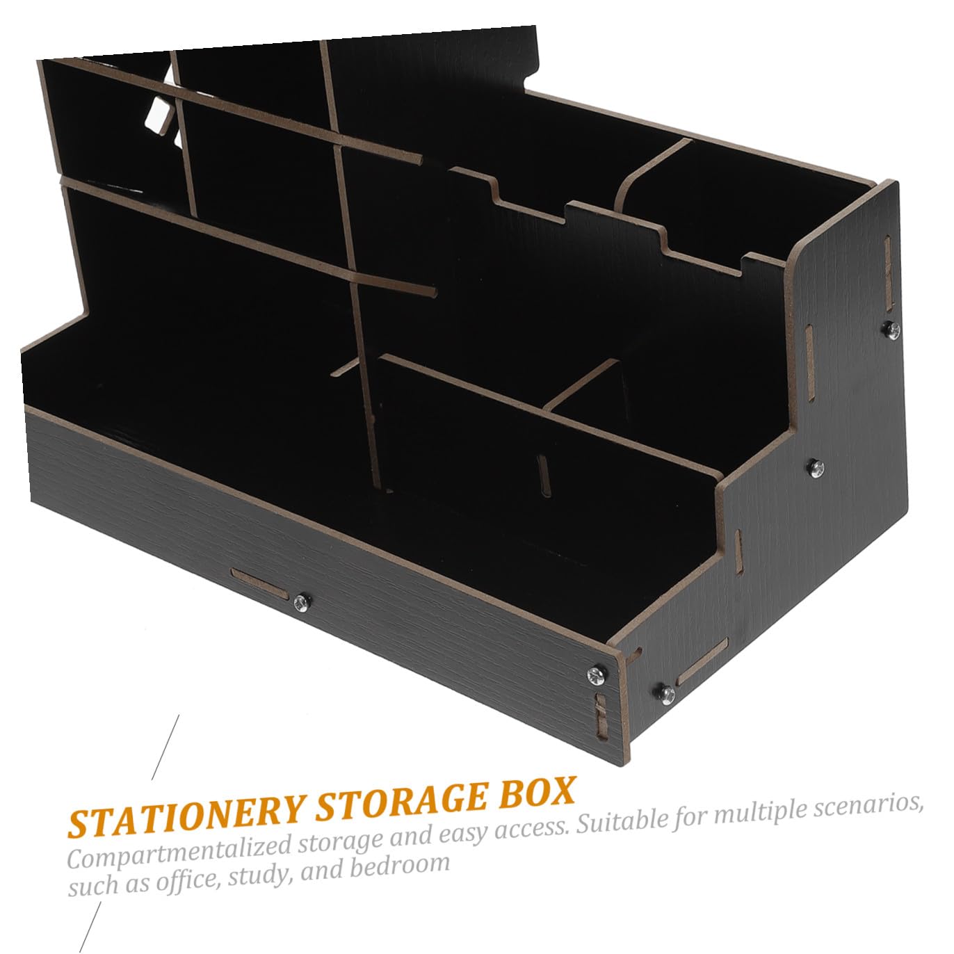 MAGICLULU Stiftebox für Schreibtisch mit Vielen Fächern Schwarz