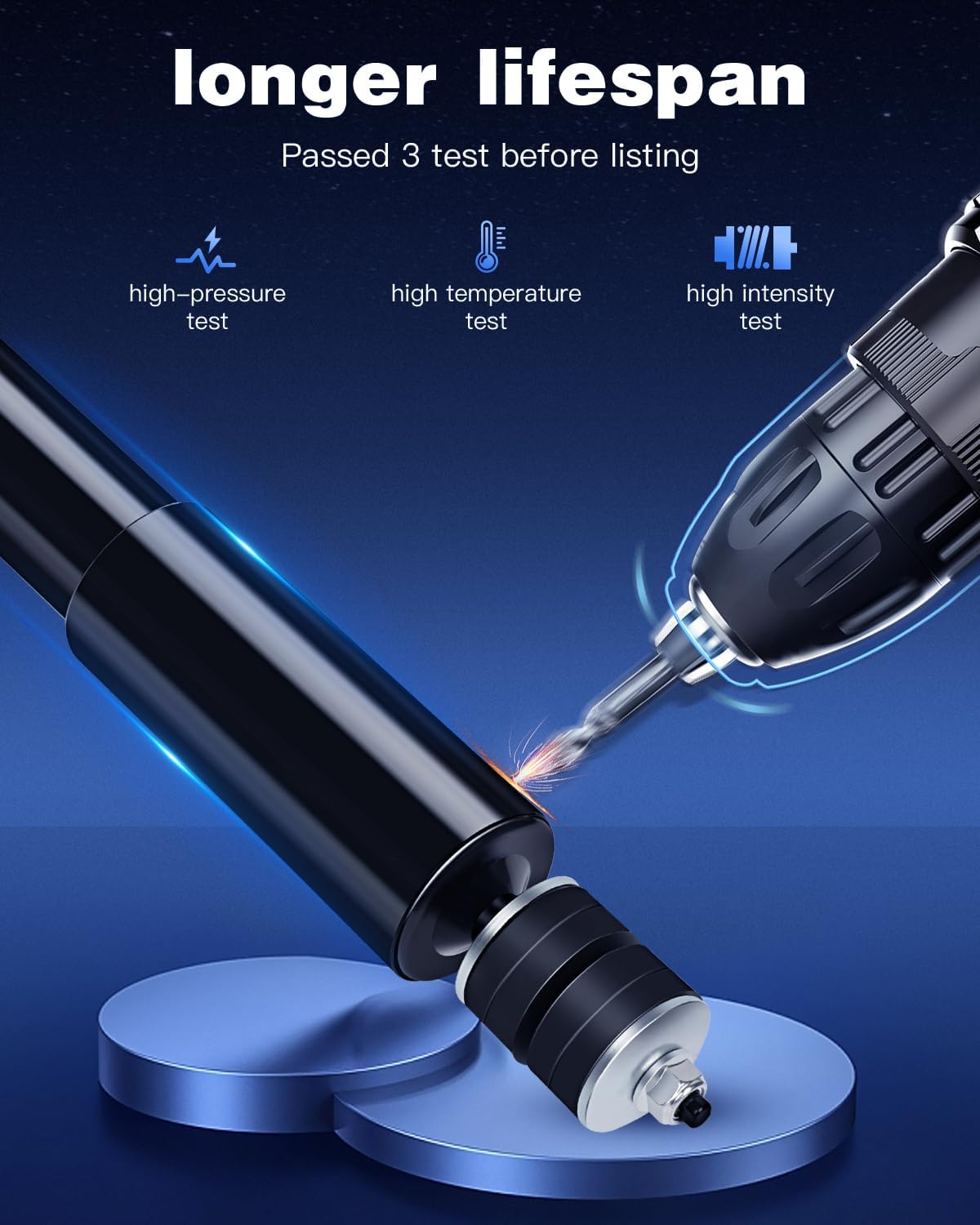 Shocks Set 2 ECCPP Shocks Absorbers for Ford for Lincoln Fits 1993-2002 for Ford Crown Victoria,1981-2002 for Lincoln Town Car,1995-2002 M-ercury Grand Marquis Front Shocks Struts 344424