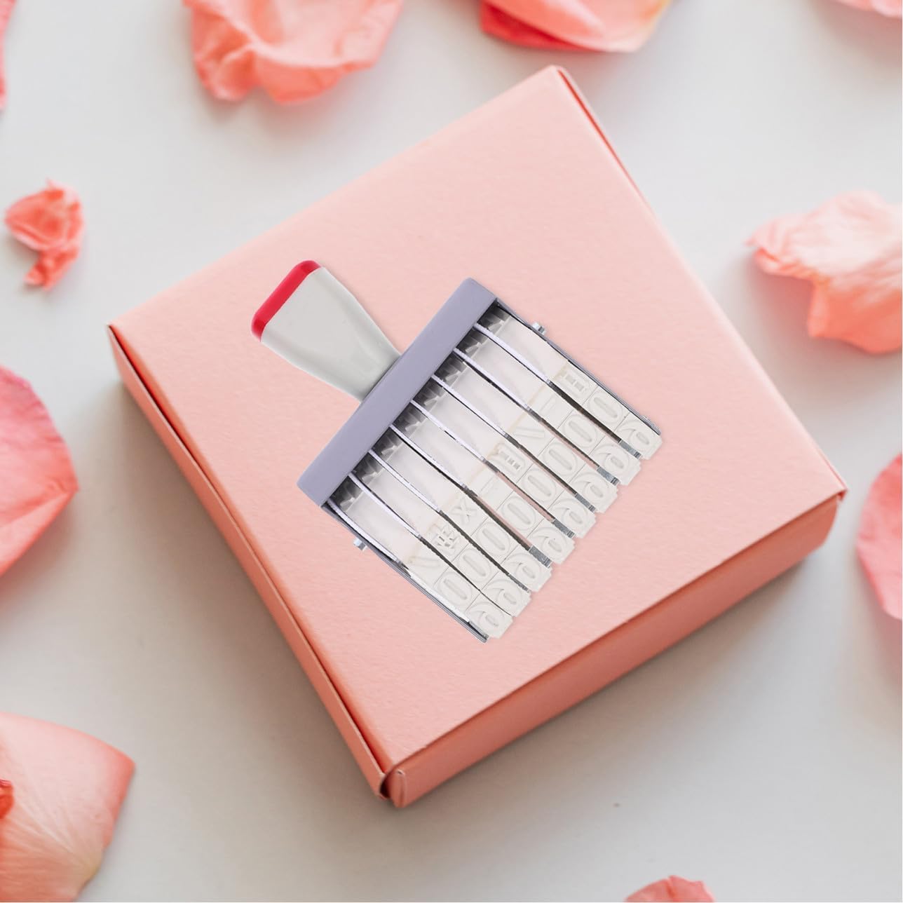 Artibetter Date Stamp Rolling Stamp Multi-use Handheld Date Stamper Adjustable Digits for Scrapbooking and Office Use and Design for Easy Inking and Impressions