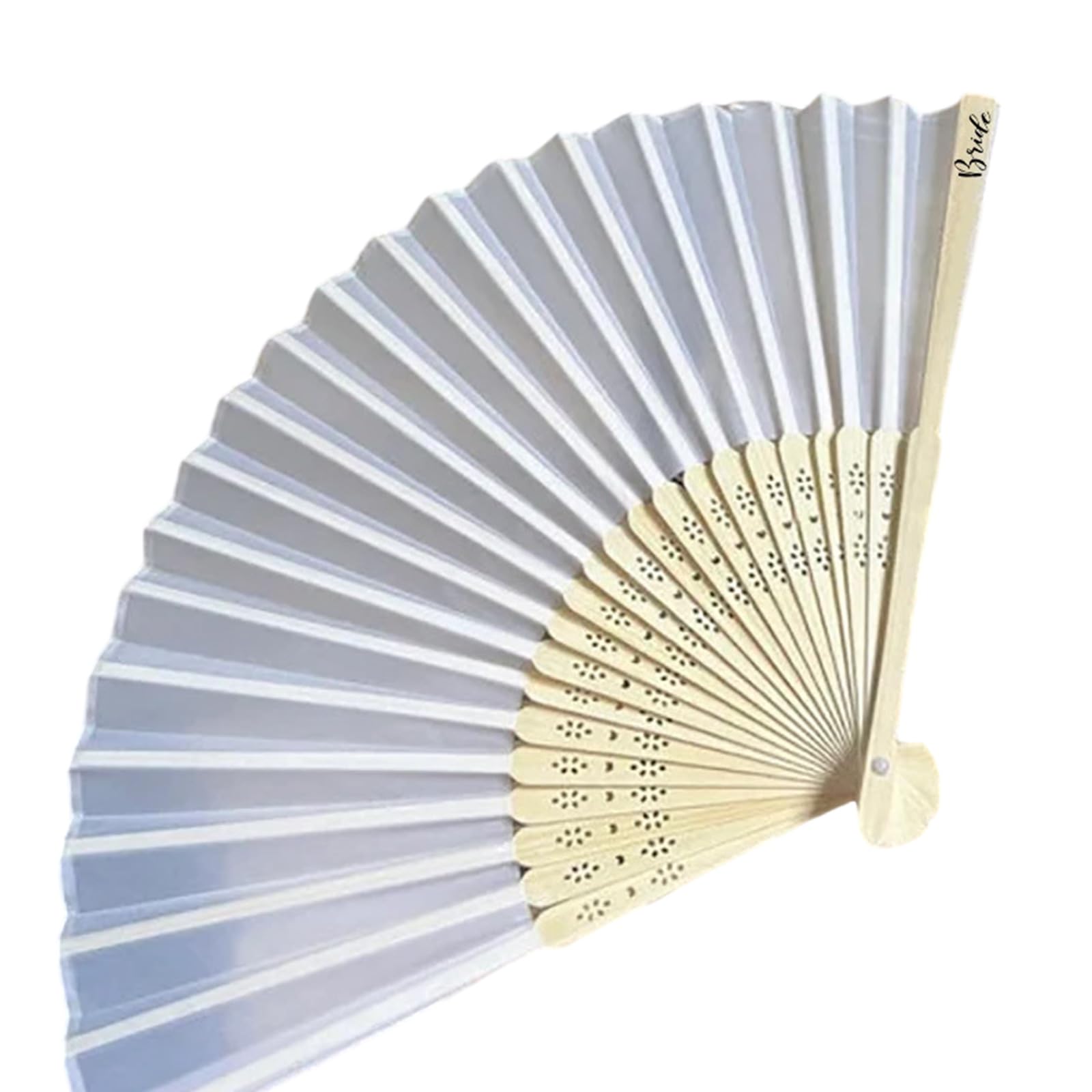 Jazuaiao Bridesmaid Folding Fan Handheld for Bridal Shower Wedding Engagement Decorative Bachelorettes Party Gift Portable Bridal