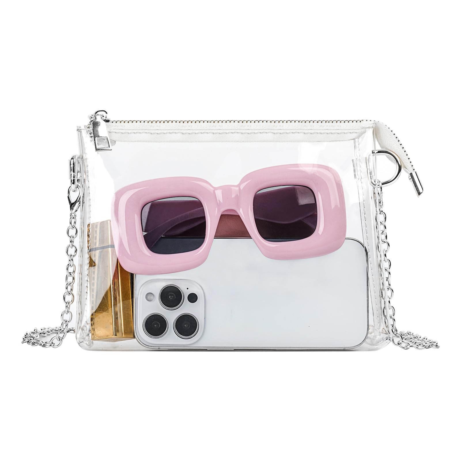 Clear Purse for Women Clear Bag Stadium Approved Small Stadium Bag for Concerts Sports Events