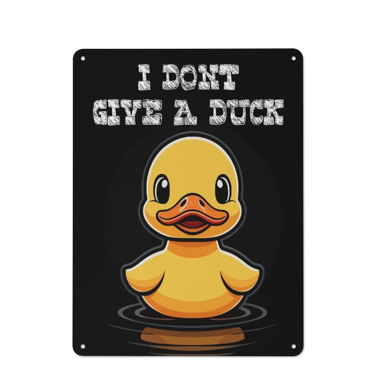 Junmoney I Dont Give A Duck Metal Sign 40X30cm With For Garage Wall, Vintage Decor, Tin Sign Wall Decor For Garages And Workshops