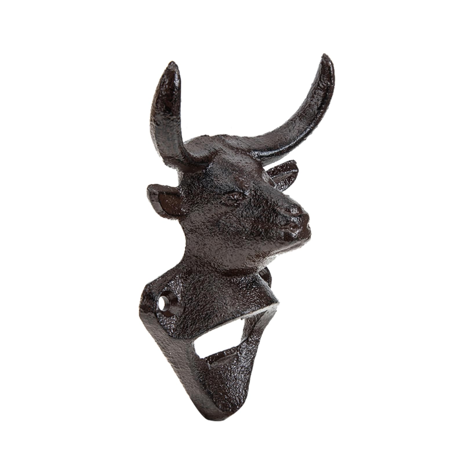 Flaschenöffner in Tierkopfform aus Eisen, Wandmontierter Öffner