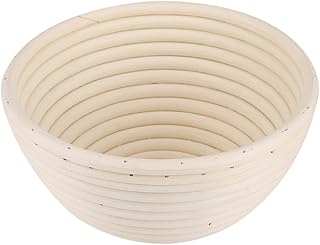 Koszyk do garowania chleba, w europejskim stylu, ratanowy, zestaw koszy do pieczenia chleba (18 x 9 cm)