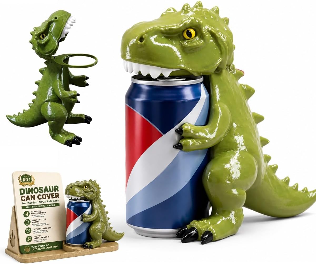 Frog Can Lid 3D Printed Animal Soda Cover Reusable Topper for Standard Cans