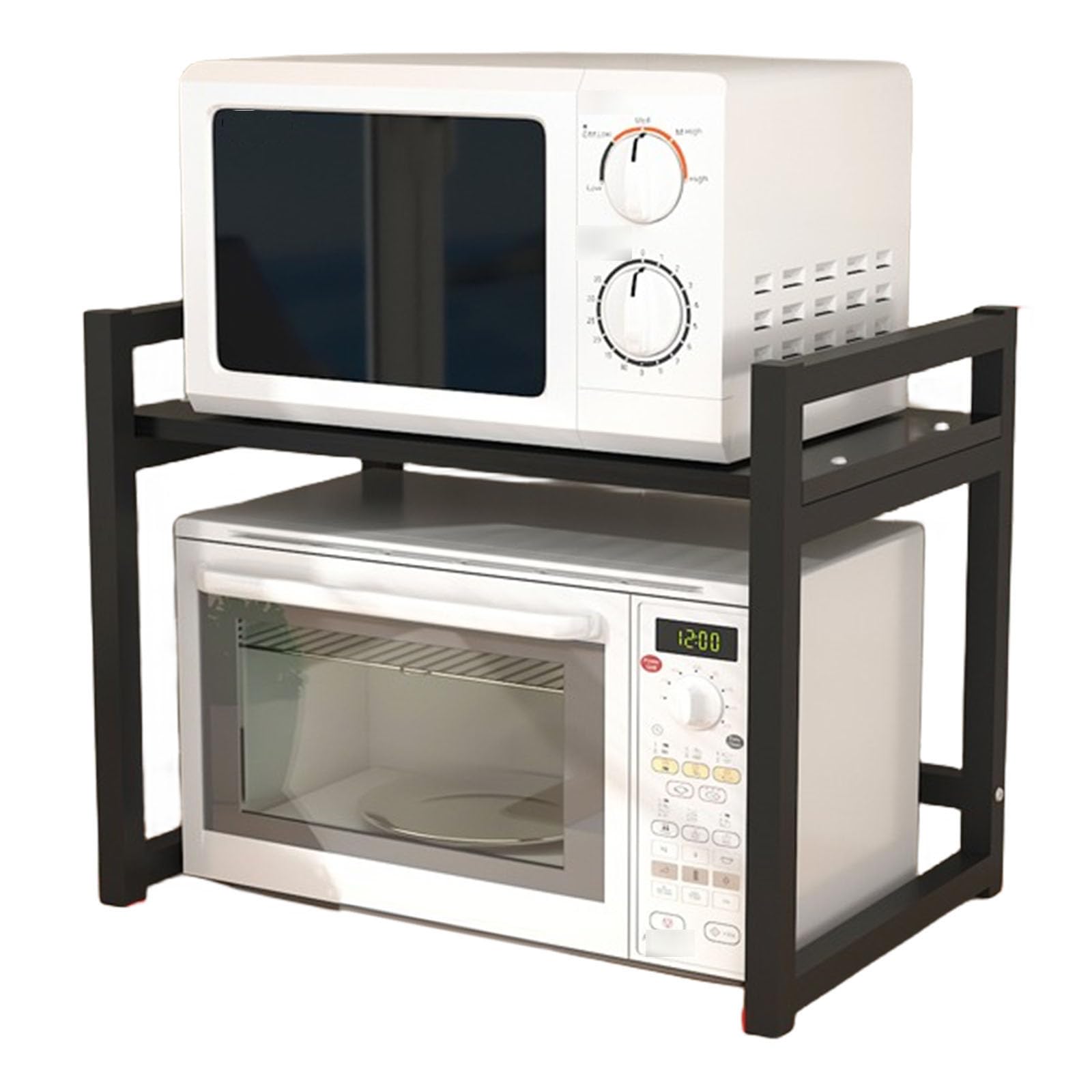 GLJTUO Heavy Duty Microwave Oven Rack with ShelfMetal Baker's Rack for Kitchen Storage & nizationSturdy Kitchen nizer Stand for Appliances