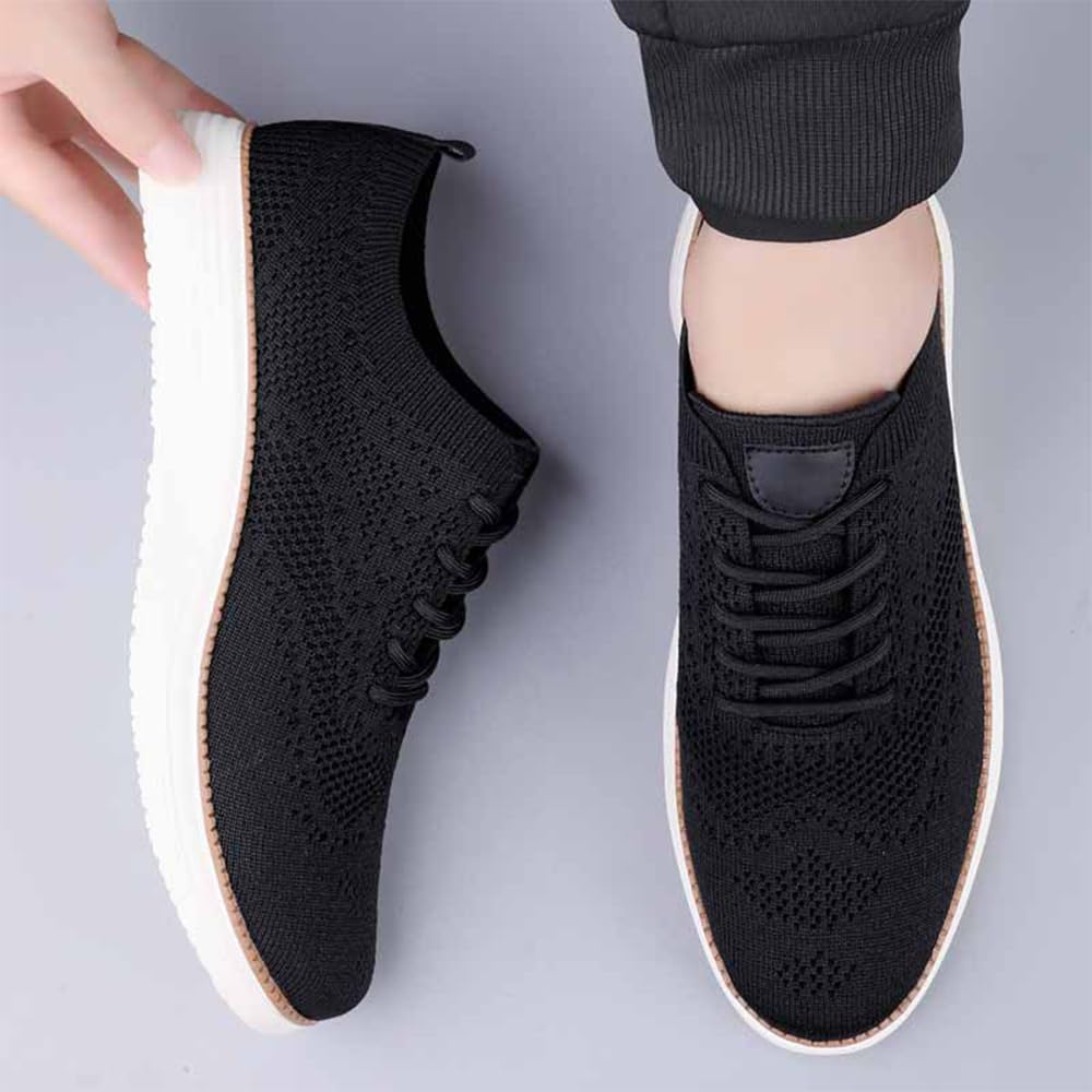 Hombres Casual Vestido Zapatillas Cómodas Oxfords Negocios Malla Caminar Mocasines Moda Ligero Transpirable Suela Blanda