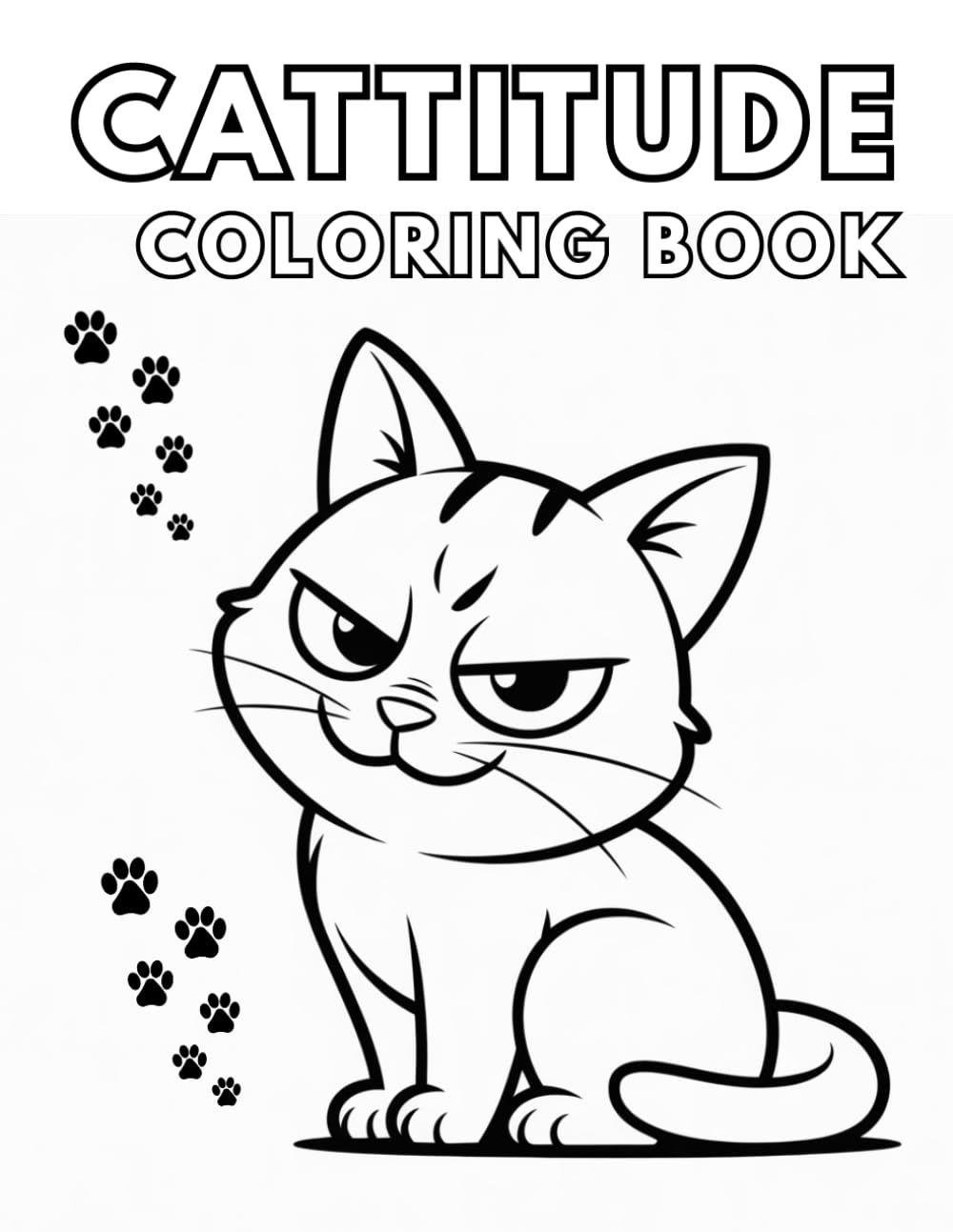 Cattitude Coloring Book. Bold Cats With Big Attitude for Relaxation and Fun.: Bold Cats With Big Attitude for Relaxation and Fun