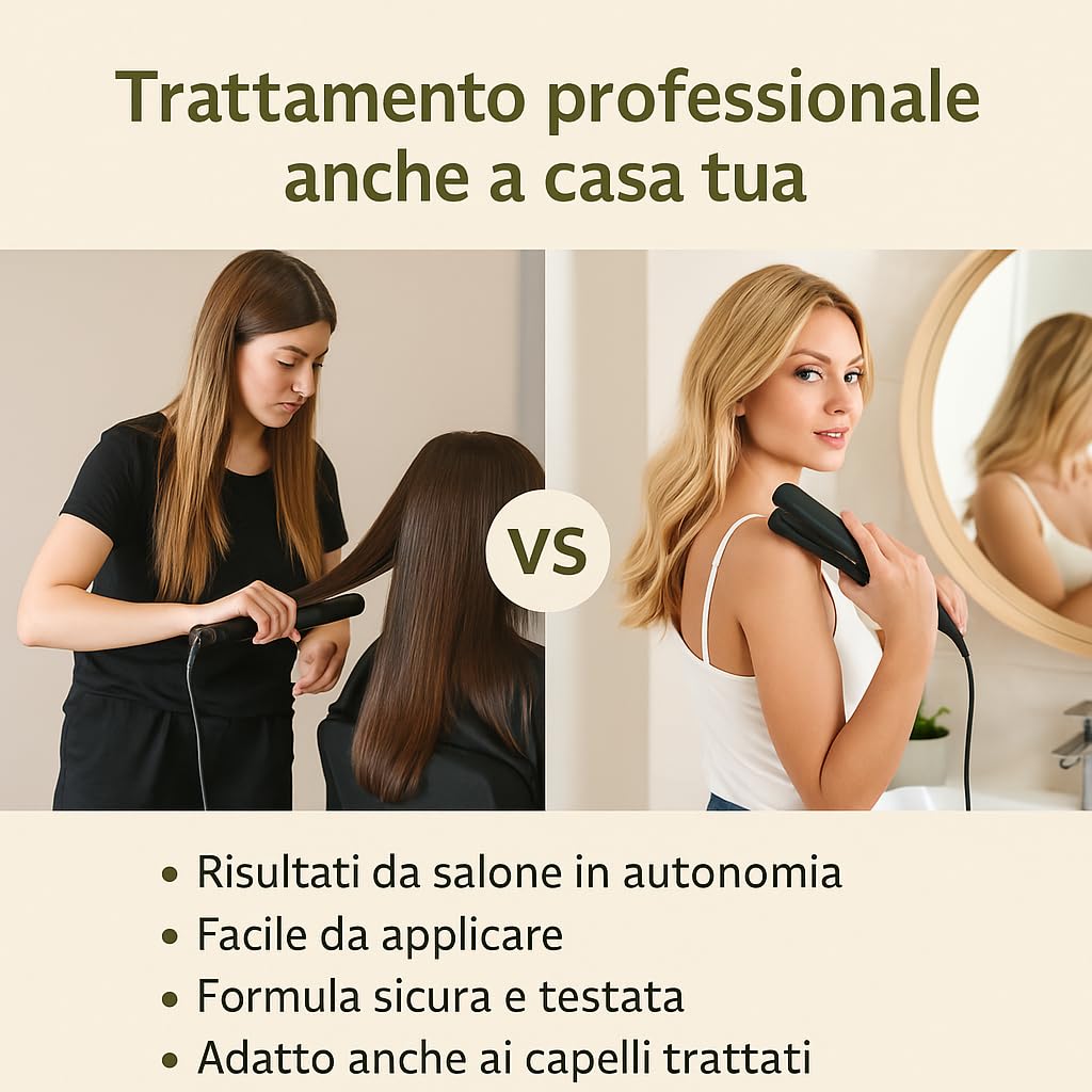 LZ Laminado Crema Lisciatura Senza Formaldeide – Trattamento alla Keratina Professionale con Oli Naturali (Argan, Babassu, Murumuru) – Anticrespo, Protezione Termica & Anti-inquinamento, 120 ml