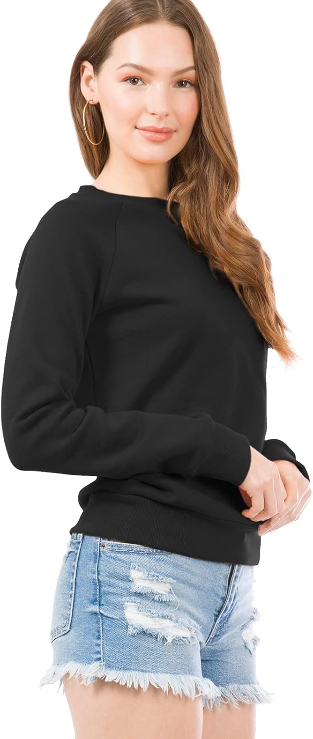 Design by Olivia Women's Basic Soft & Comfortable Pullover Fleece Crewneck Sweatshirt Fall Outfits - Image 2