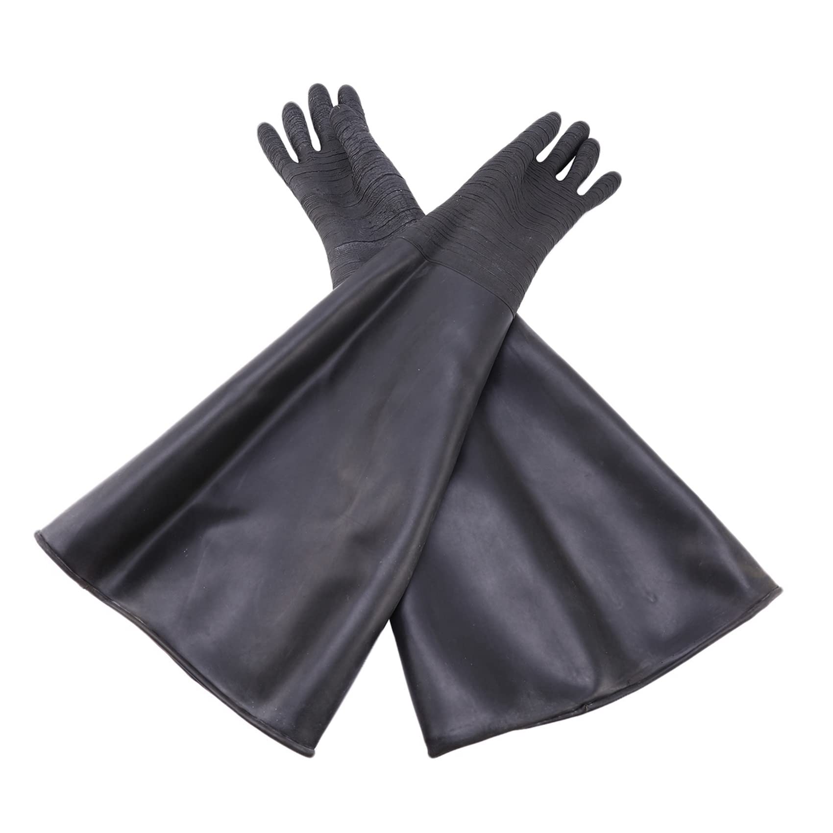 6 x gumowe rękawice czarne piasek rękawice paski piasek rękawice do kabiny strumieniowej 65 x 30 cm