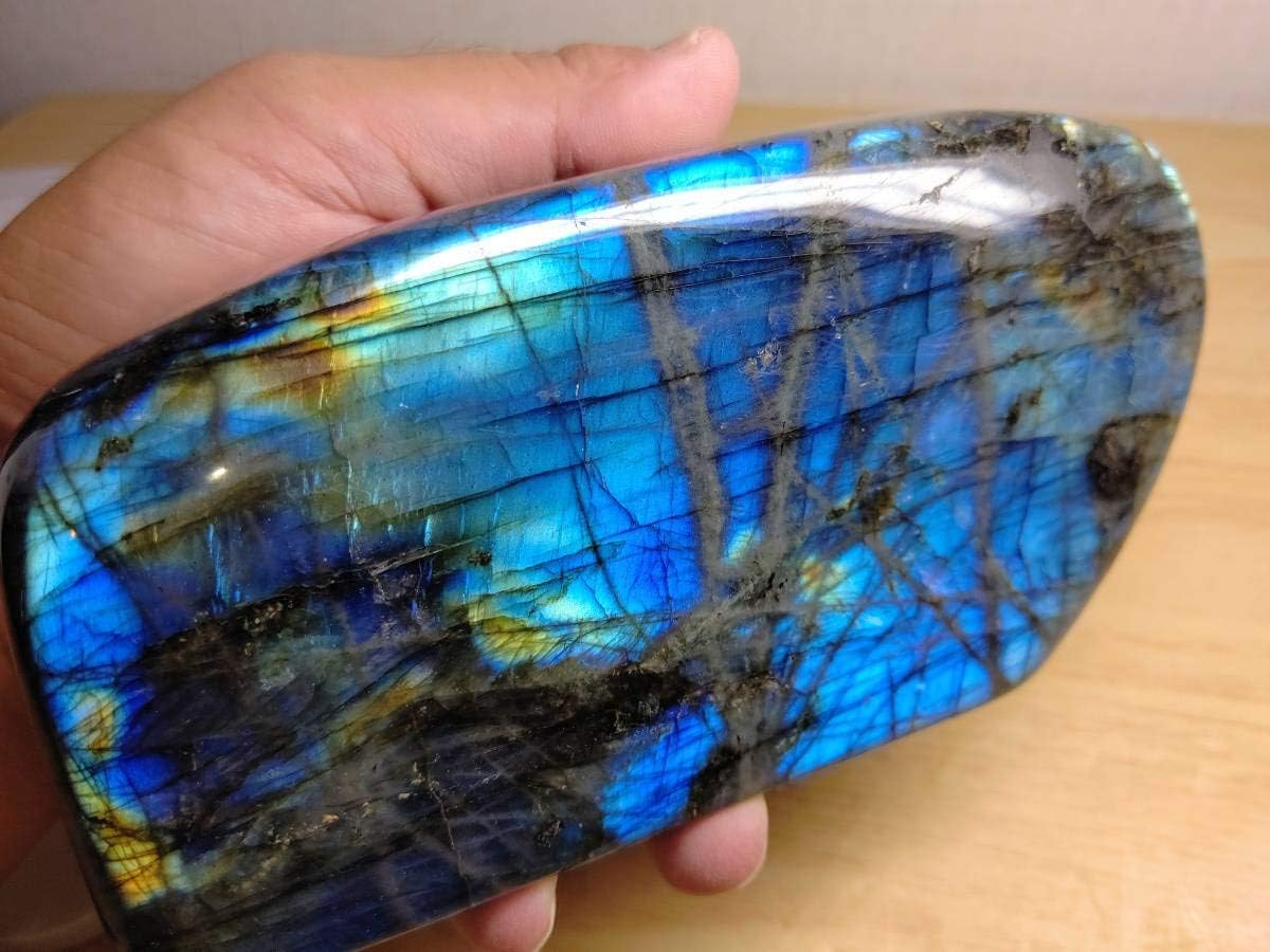 ラブラドライト 1.1kg 鑑賞石 原石 鉱物 自然石 誕生石 水石 置石 宝石