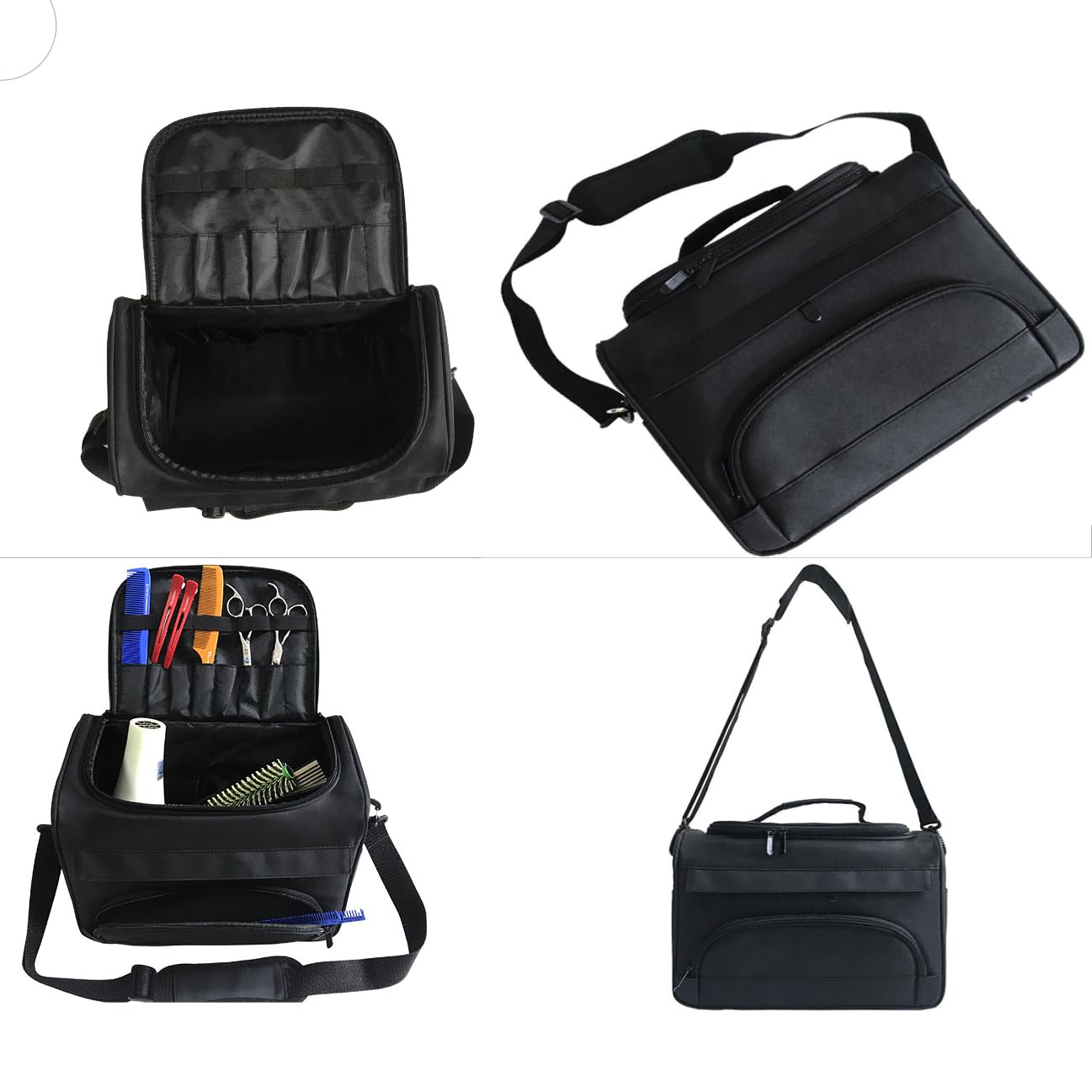 Borsa per Parrucchiere Professionale, Grande Capacità, Borsa a Tracolla per Strumenti da Parrucchiere, Borsa per Attrezzi da Parrucchiere