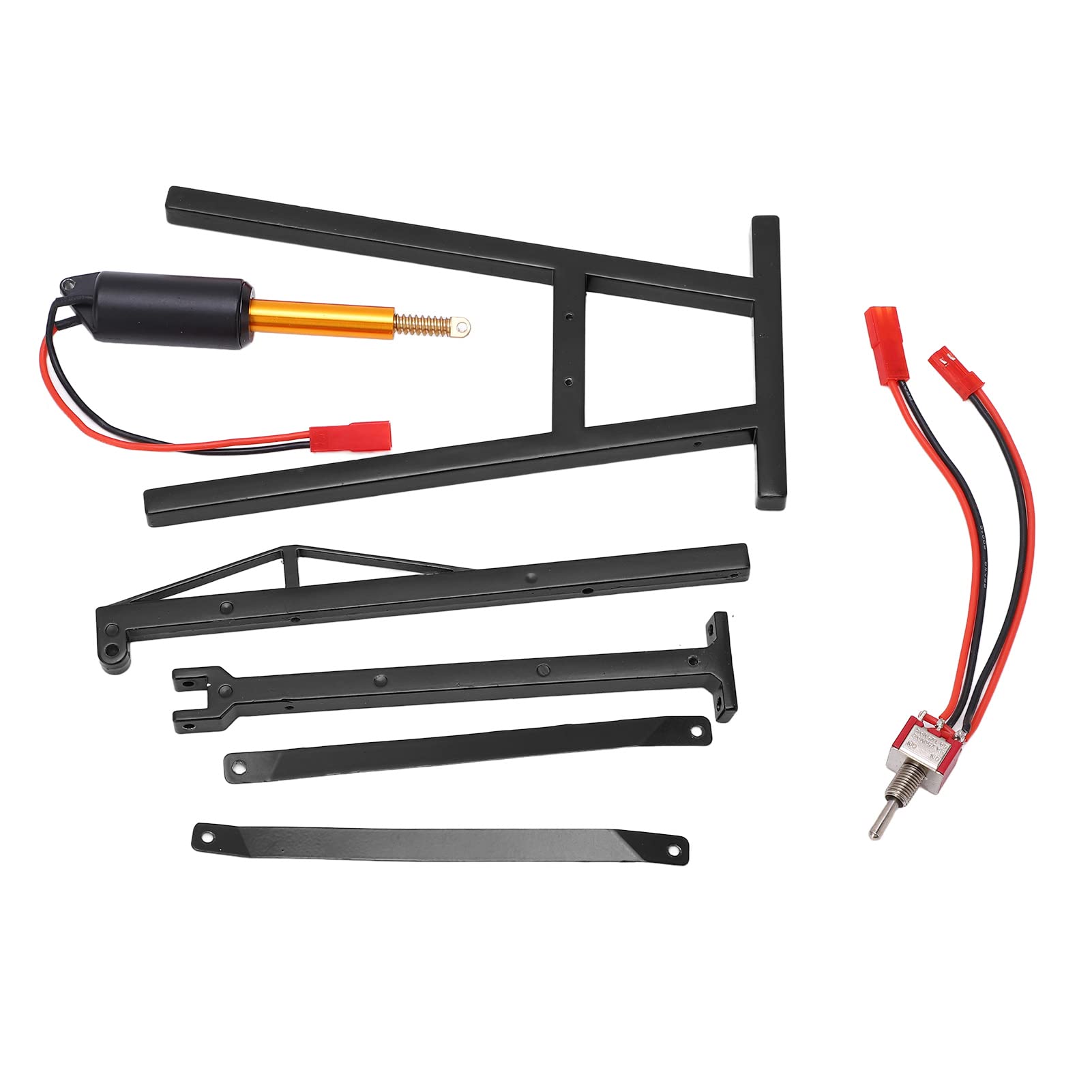 Dilwe Gru per Motore RC, Gancio per Gru per Motore in Lega di Alluminio Accessori per Auto Modello per Veicoli Telecomandati in Scala 1/8 1/10 Giocattoli e Giochi (Nero)