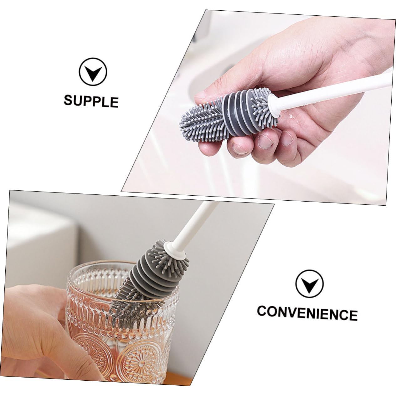 8pezzi Silicone Per Bottiglie e Tazze Resistente e Facile Usare Assortito Per