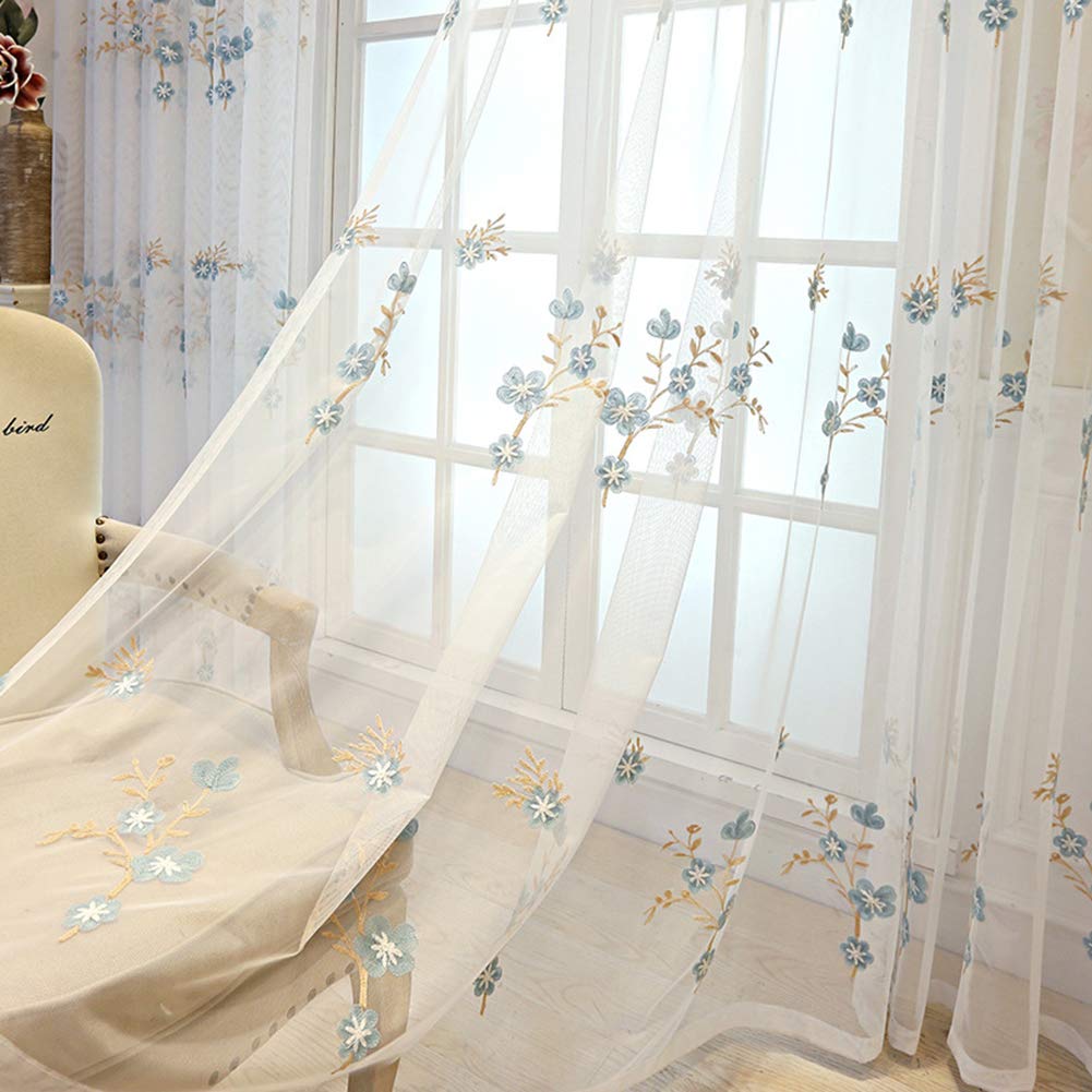 Rideaux Voilage Salon - Rideau À Oeillets Voile Dégradé Couleurs Changée En Lin De Fenêtre