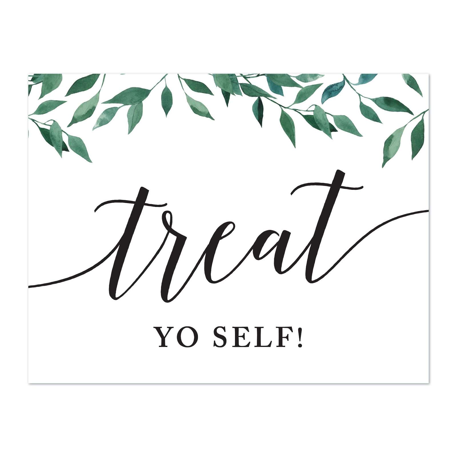 Amazon.com: Andaz Press Wedding Party Signs, Natural Greenery Green ...