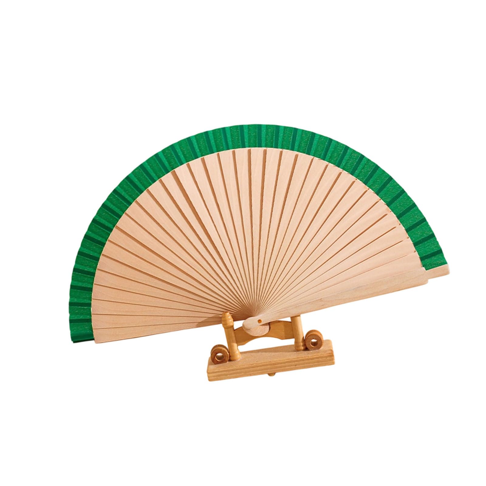 HZBB Wooden Handheld Folding Fan Decorative Hand Fan Foldable Wood Hand Fanned for Wedding Decorations Photography Props Decorative Foldable