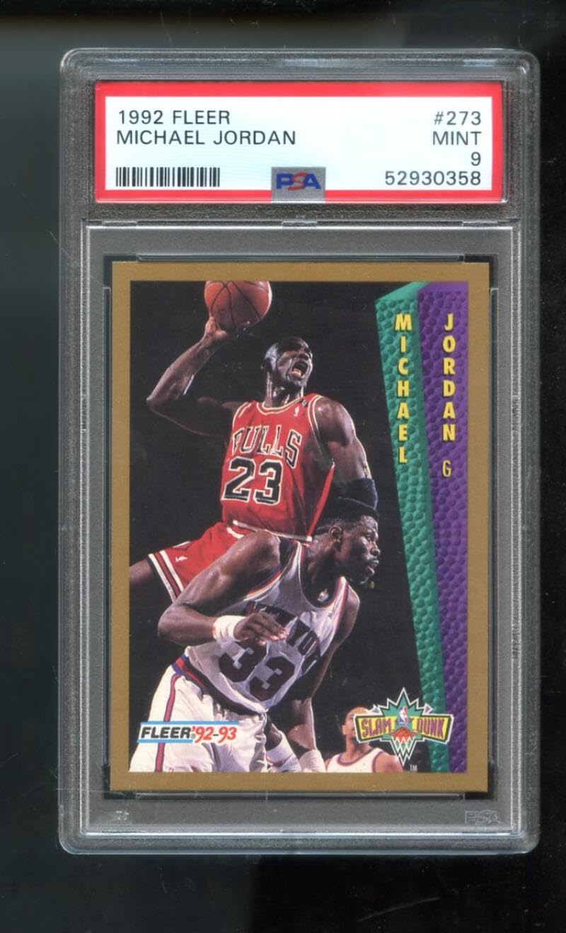 Amazon.com: 1992-93 Fleer #273 Michael Jordan PSA 9 Graded