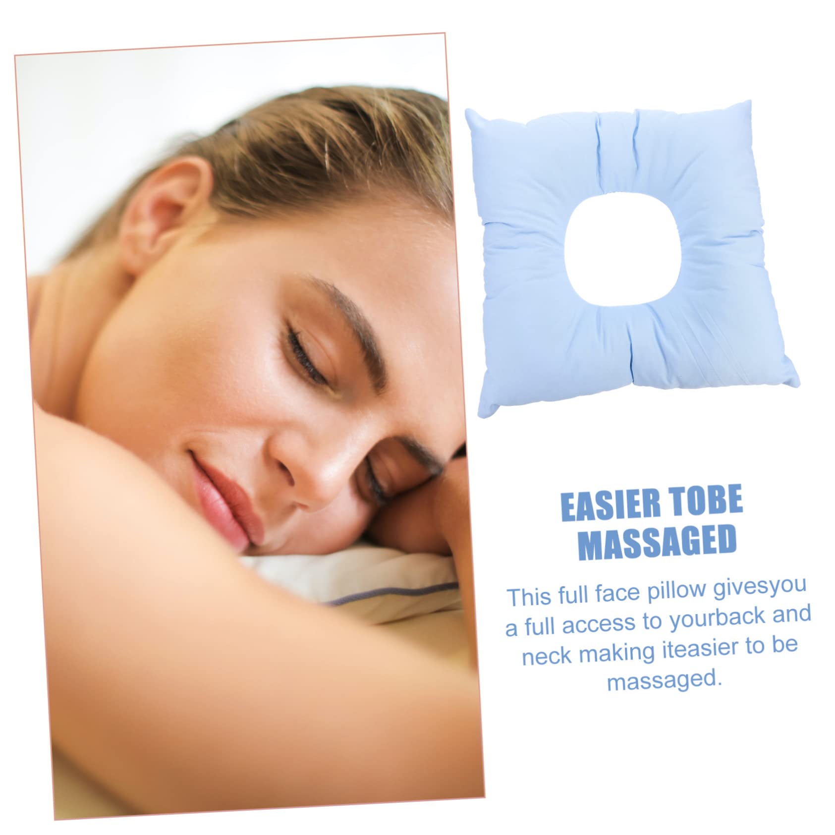 DOITOOL 1pc Face Pillow Massage Spa Beauty Salons Reusable Comfortable Cotton Pillow