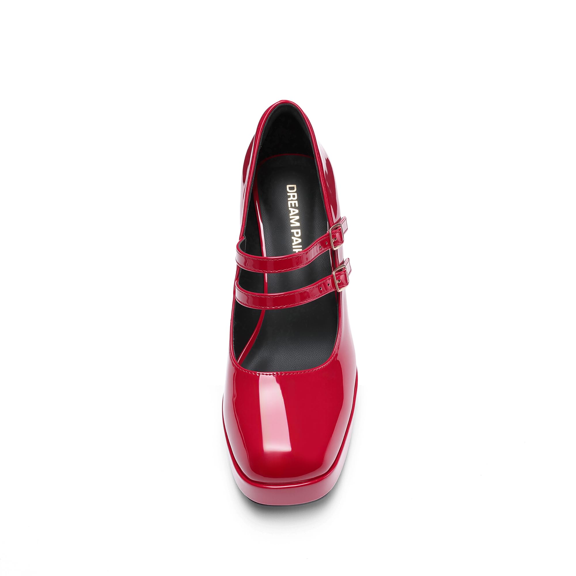 DREAM PAIRS Scarpe con Tacco Alto Mary Jane a Piattaforma per Donna, Tacco Chunky Chiuso, Décolleté con Doppio Cinturino in Stile Y2K