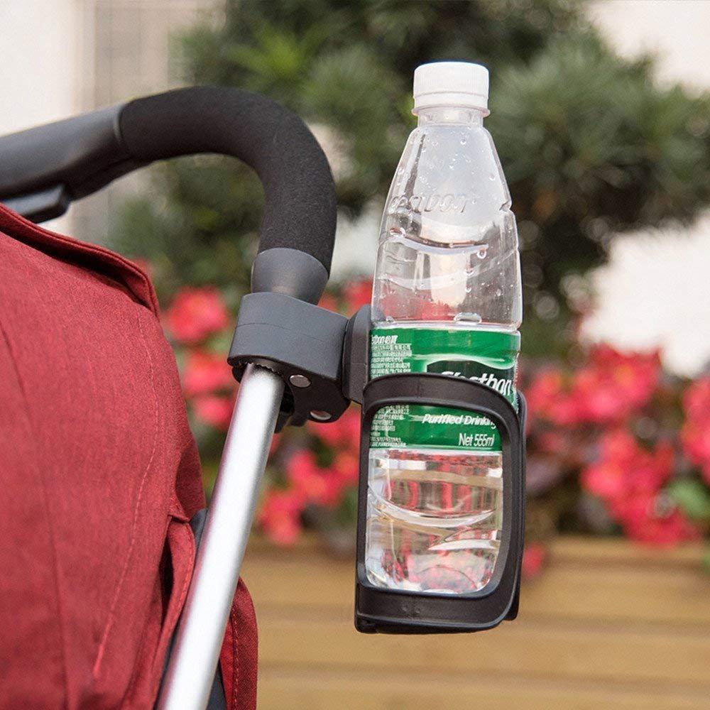 Portabottiglie per Bici, Portabicchieri per Bicicletta Nero Rotazione a 360 Gradi Portaborraccia per Ciclismo; Fit Biciclette, Mountain Bike, carrozzine e sedie a rotelle