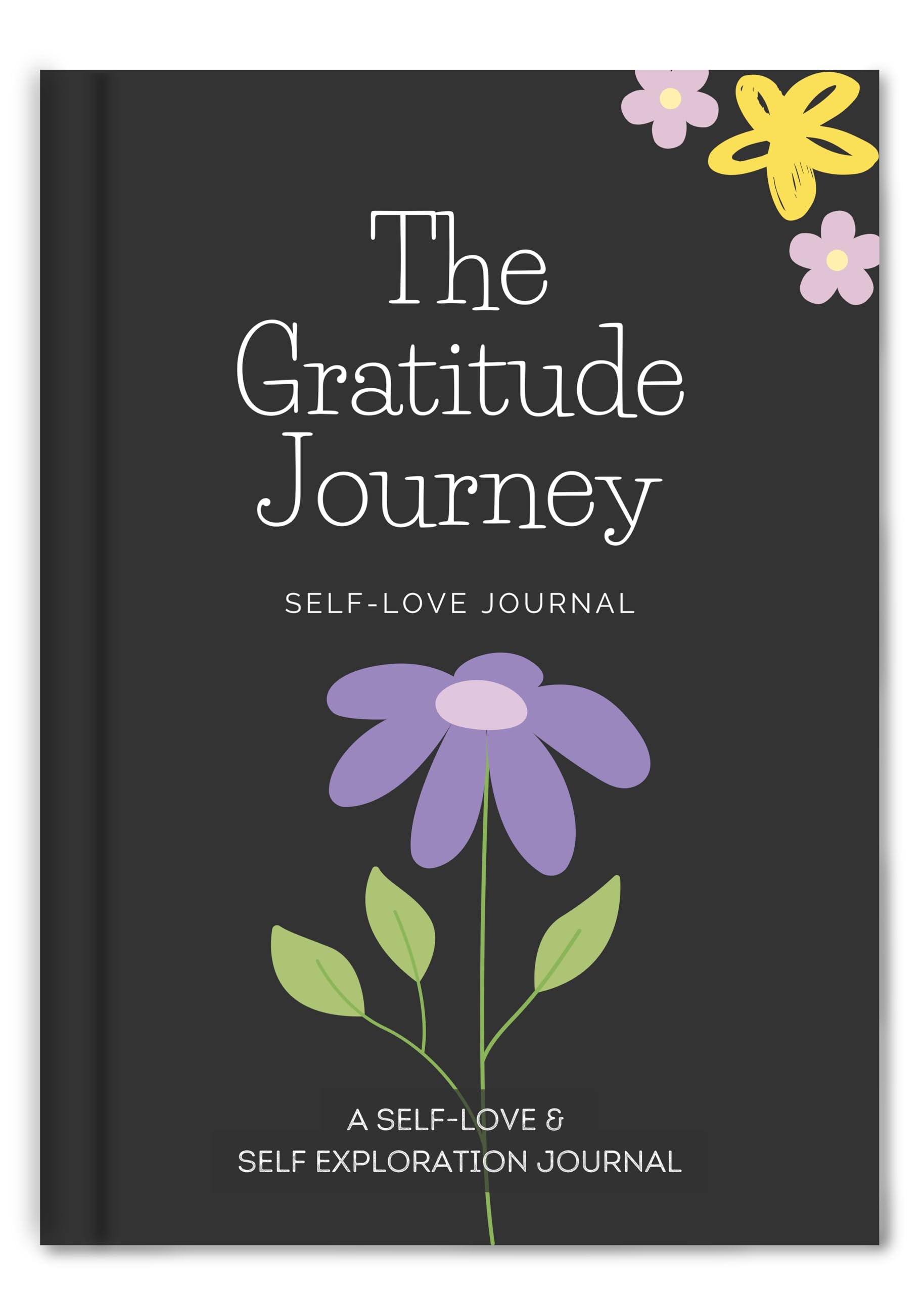 KALP A5 Self-love Gratitude Journal + 2 Posters & Pocket Diary, suitable for all ages, Invest few minutes each day to be more Happy, Positive, Productive & Mindful, 128 pages, 100 GSM (Black)